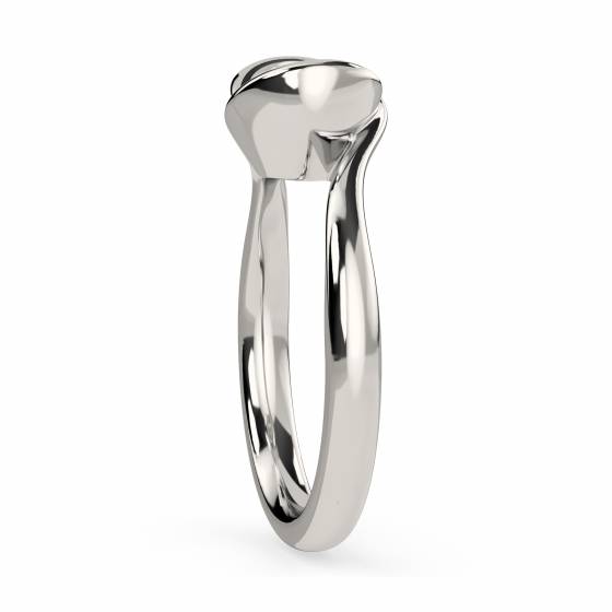 Round Diamond Bezel Set Engagement Ring