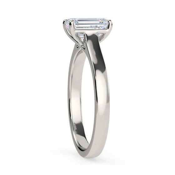 Emerald Diamond Engagement Ring