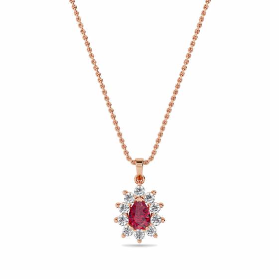 Ruby and Diamond Pendant