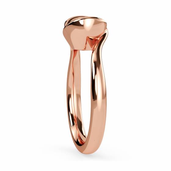 Round Diamond Bezel Set Engagement Ring