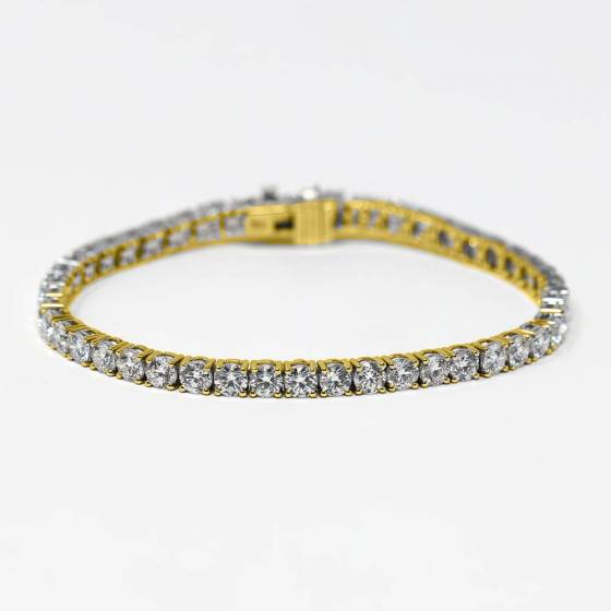 5.04ct VVS/D-E Round Lab Grown Diamond Tennis Bracelet