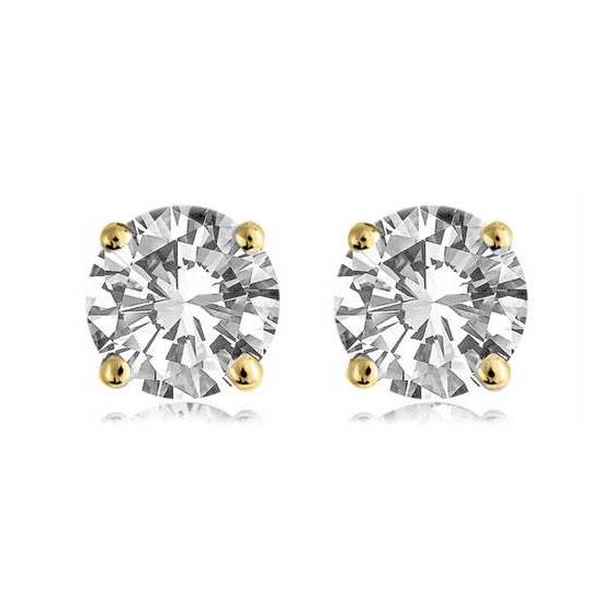 0.40ct VS/F Round Natural Diamond Stud Earrings