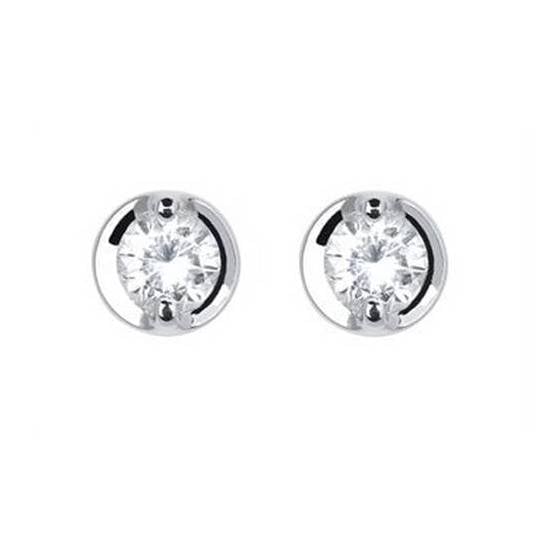0.25ct VS/F-G Round Natural Diamond Stud Earrings