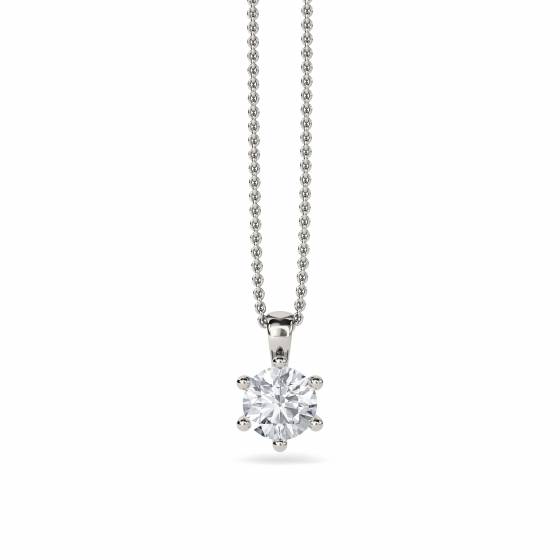 1.00ct VVS1/D Traditional Round Diamond Pendant