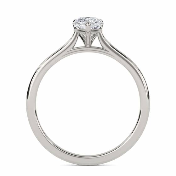 0.50CT SI2/F Pear Diamond Solitaire Ring
