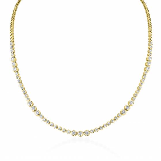 3.00ct VVS/EF Round Diamond Cluster Necklace