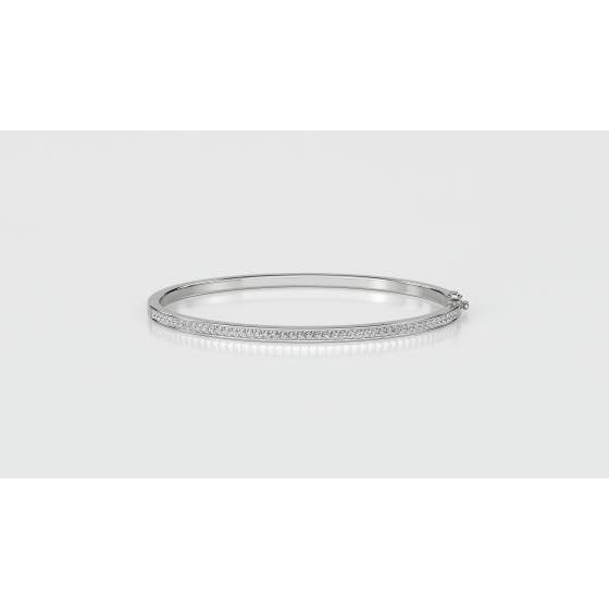 1.10ct VS/E-F Natural Diamond Set Bangle