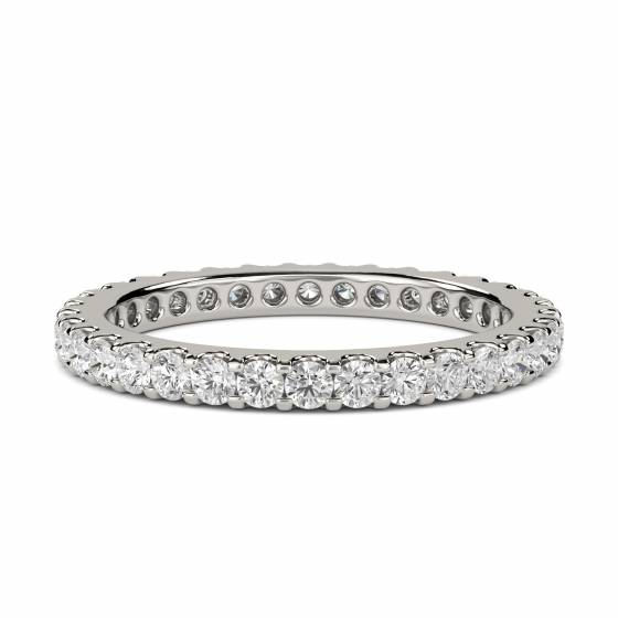 1.00ct SI/F-G Elegant Round Natural Diamond Full Eternity Ring
