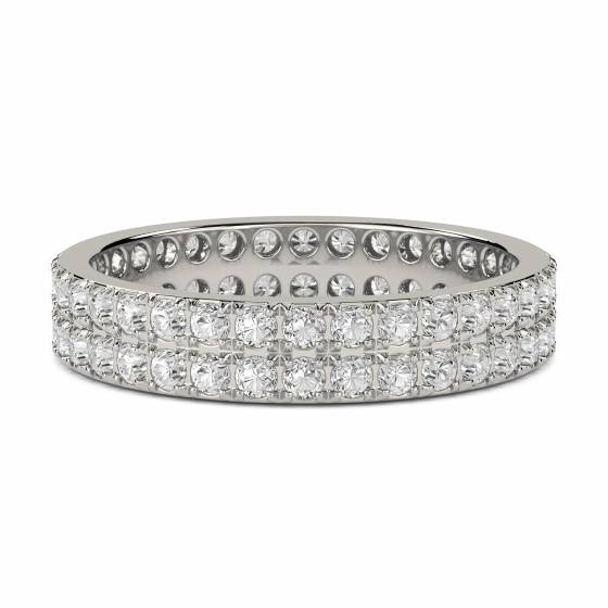 1.00ct VS/E-F Round Natural Diamond Eternity Ring