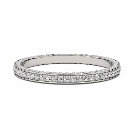 0.55ct VS/E-F Round Natural Diamond Eternity Ring