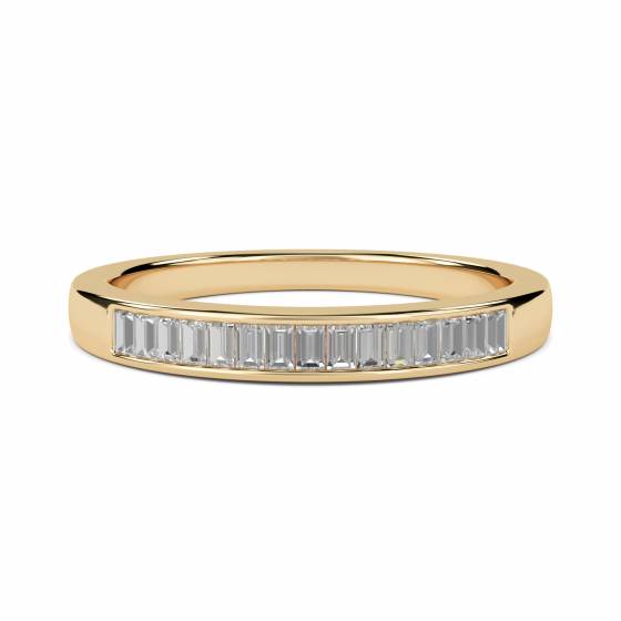 0.27ct VS/E-F Baguette Natural Diamond Eternity Ring