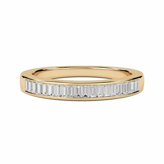 0.35ct VS/E-F Baguette Natural Diamond Eternity Ring