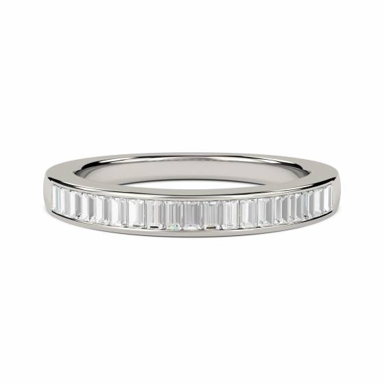 0.52ct VS/E-F Baguette Natural Diamond Eternity Ring