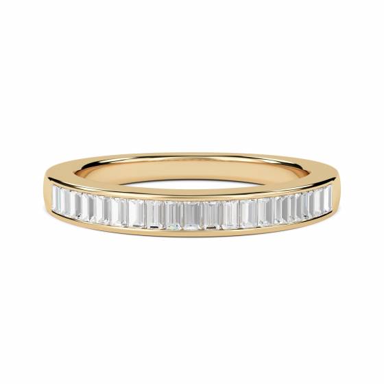 0.52ct VS/E-F Baguette Natural Diamond Eternity Ring