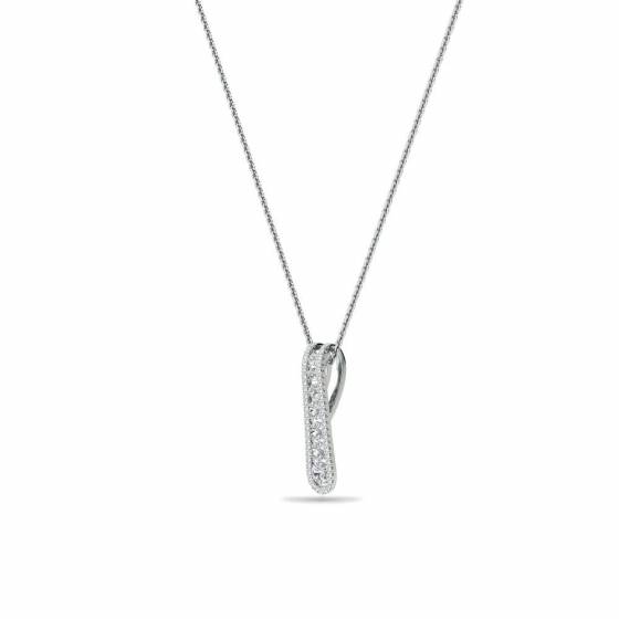 0.59ct VS/F Elegant Round Diamond Journey Pendant