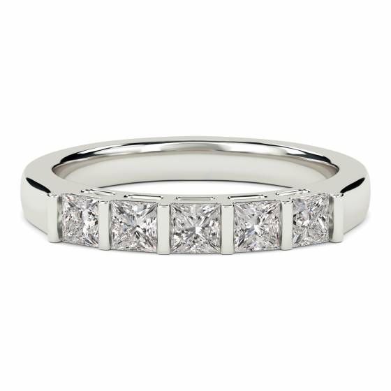 0.50ct SI2/G 5 Stone Natural Diamond Ring