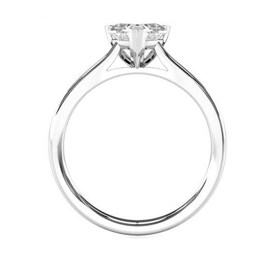 0.40ct SI1/H Heart Natural Diamond Solitaire Ring