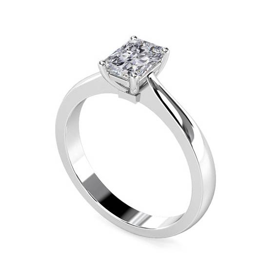 0.40ct VS2/G Classic Radiant Natural Diamond Engagement Ring