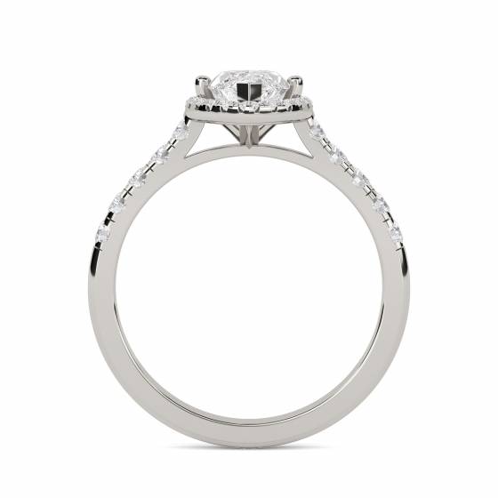 1.85CT I1/G Marquise Diamond Halo Ring