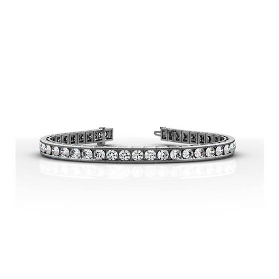 1.25ct VS/F-G Modern Round Natural Diamond Tennis Bracelet