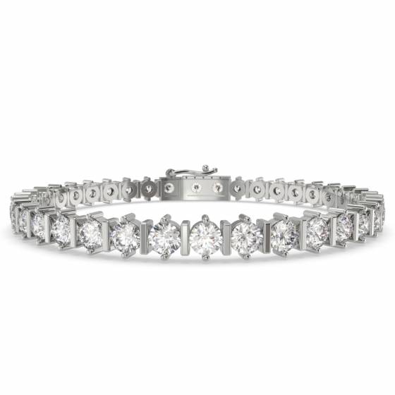 1.25ct SI2/F-G 6 Inch Round Lab Grown Diamond Tennis Bracelet