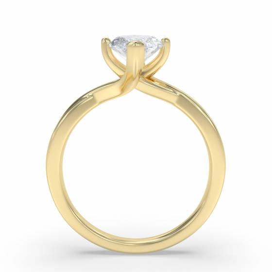 Marquise Diamond Infinity Twist Engagement Ring