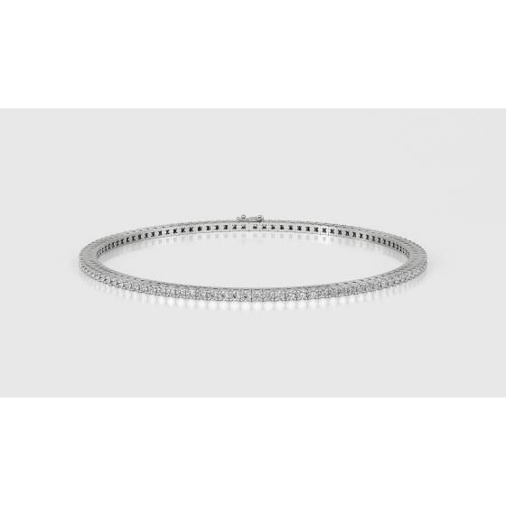 5.00ct SI2/F 7 Inch Classic Single Row Diamond Tennis Bracelet