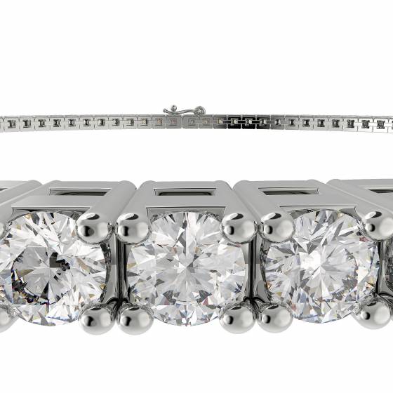 10.72ct SI/F-G 7 Inch Classic Single Row Diamond Tennis Bracelet