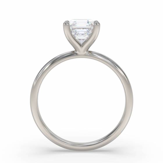 Asscher Diamond Engagement Ring