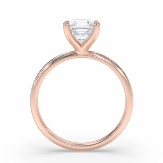 Asscher Diamond Engagement Ring