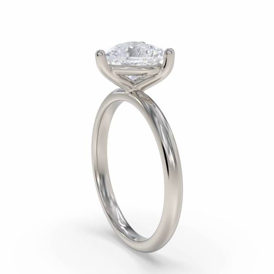 Heart Diamond Engagement Ring