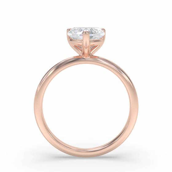 Heart Diamond Engagement Ring