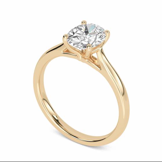 Oval Diamond Engagement Ring