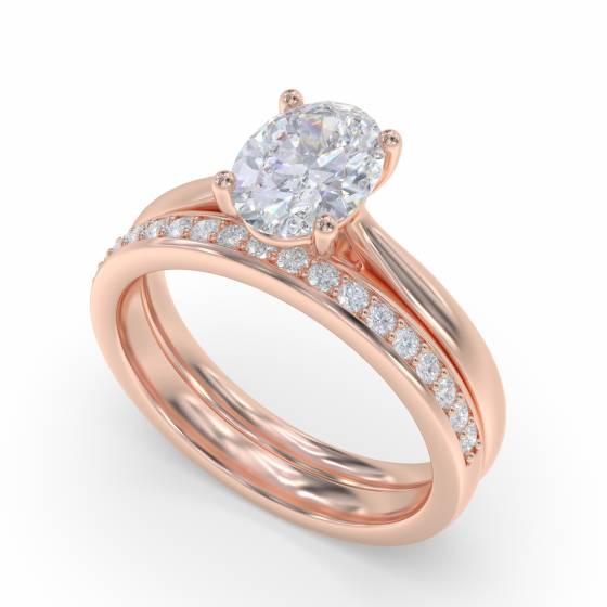 Elegant Oval Diamond Engagement Ring