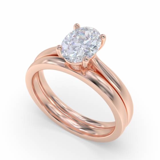 Elegant Oval Diamond Engagement Ring