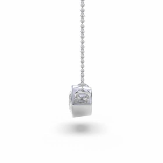 Marquise Diamond Bezel Set East To West Solitaire Pendant