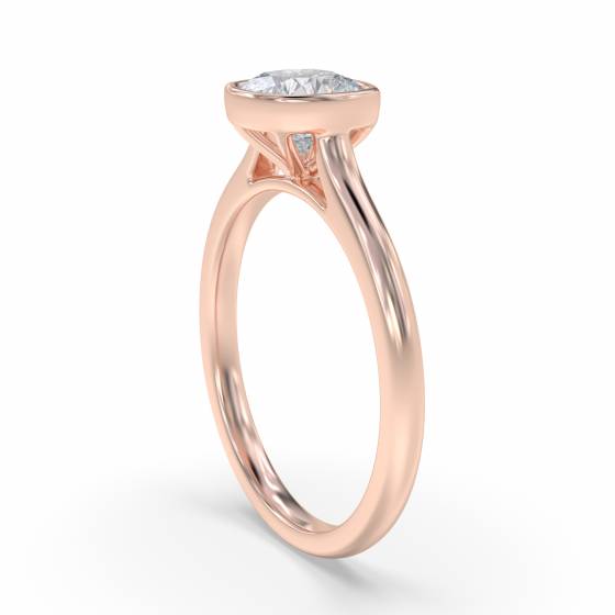 Cushion Diamond Solitaire Ring