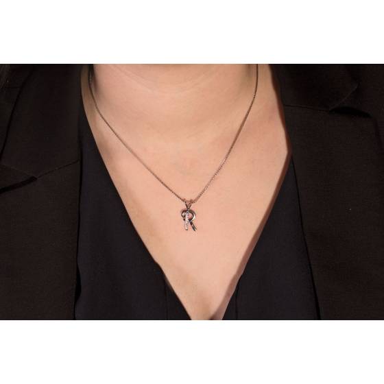 R Alphabet initial Diamond Pendant