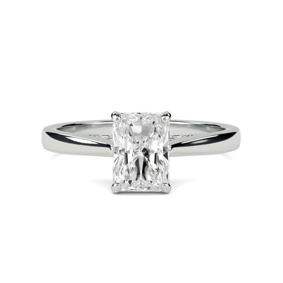 Elegant Radiant Diamond Engagement Ring