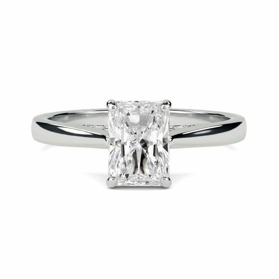 Elegant Radiant Diamond Engagement Ring