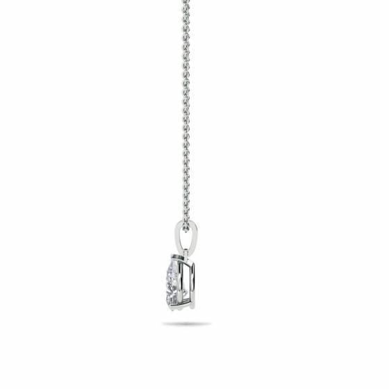 0.10CT SI/FG Pear Diamond Solitaire Pendant