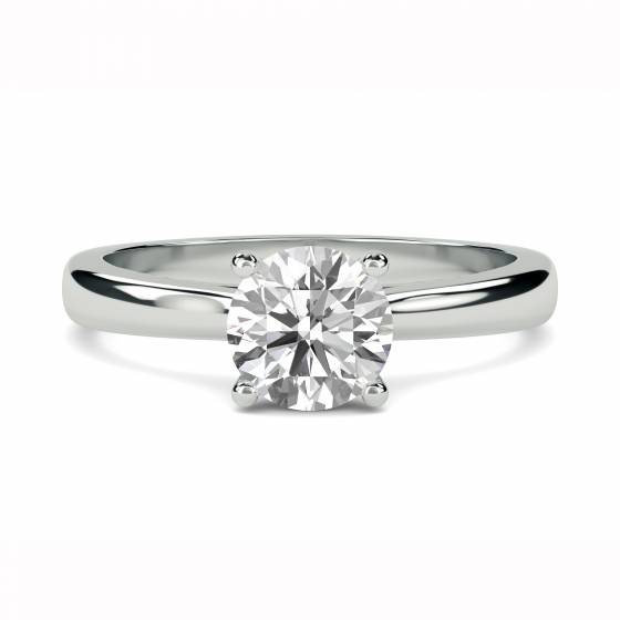 Elegant Round Diamond Engagement Ring