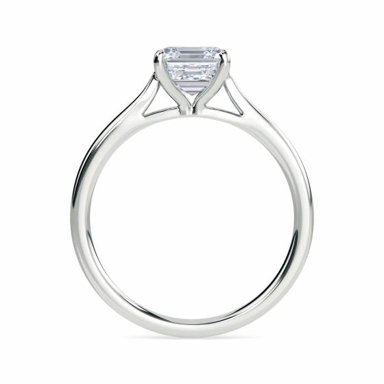 Asscher Diamond Engagement Ring