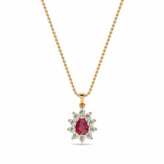 Ruby and Diamond Pendant