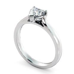 HRH441 Heart Solitaire Diamond Ring