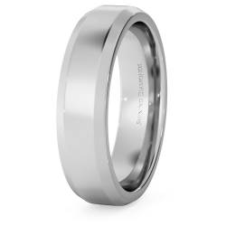 HWNB517 Bevelled Edge Wedding Ring - 5mm width, 1.8mm depth