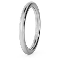 HWNE221 Traditional Court Wedding Ring - Heavy weight, 2mm width