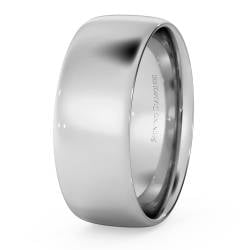 HWNE713 Traditional Court Wedding Ring - Lightweight, 7mm width