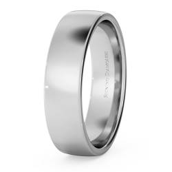 HWNJ513 Slight Court with Flat Edge Wedding Ring - Light weight, 5mm width