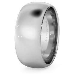 HWNP817 D Court Wedding Ring - 8mm width, 1.8mm depth